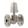 Globe valve Type 197 stainless steel/PTFE entry above the disc pneumatic R50 spring closing PN40 DN15